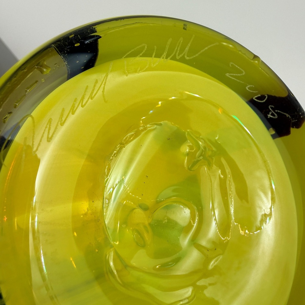 HTF Blenko 2704 Opaque Cylinder Vase Double Signed Richard Blenko 2005 - Picture 8 of 11